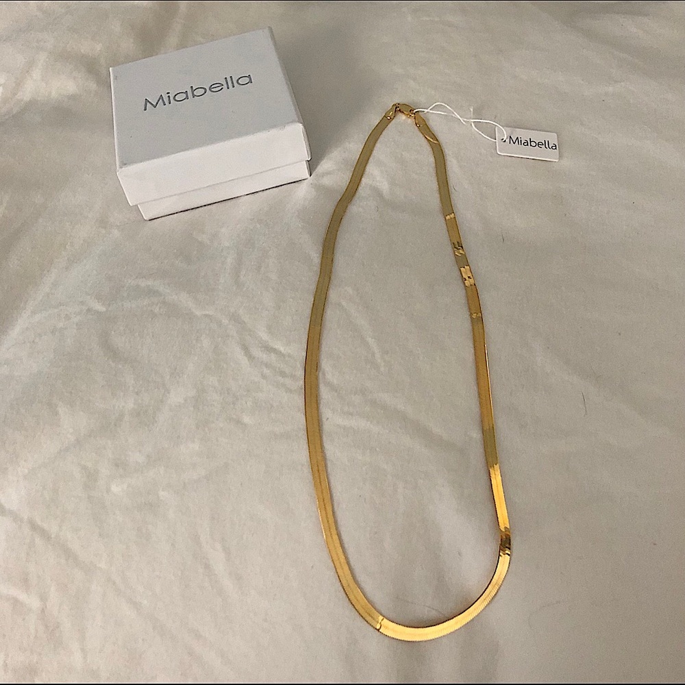 Herringbone Necklace - Gold